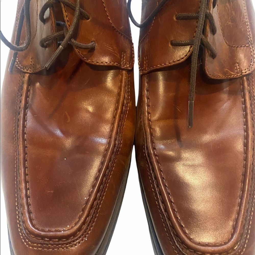 Kenneth Cole Mens Star Walk-ers   Oxford Dress Shoe Cognac Brown  Size 10.5 M